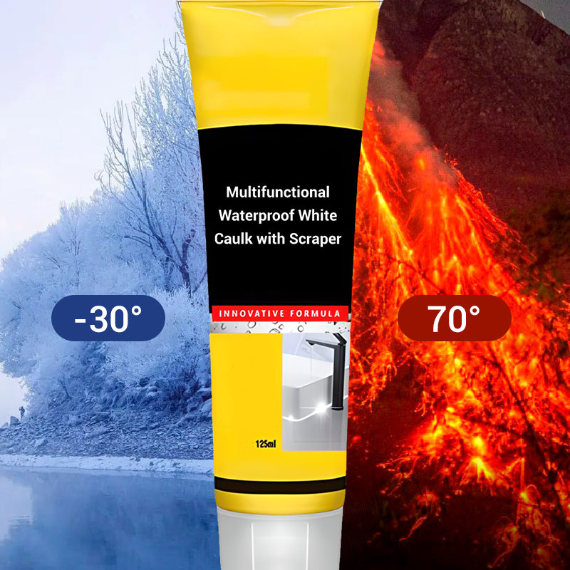 Multifunctional Waterproof White Caulk with Scraper